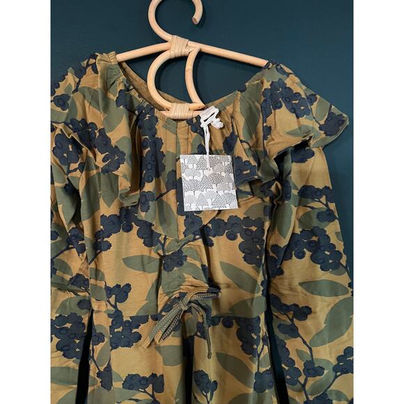 NWT Kate Quinn Blueberry Flutter Sleeve Twirl Dress Bamboo 9/10 - Picture 2 of 4